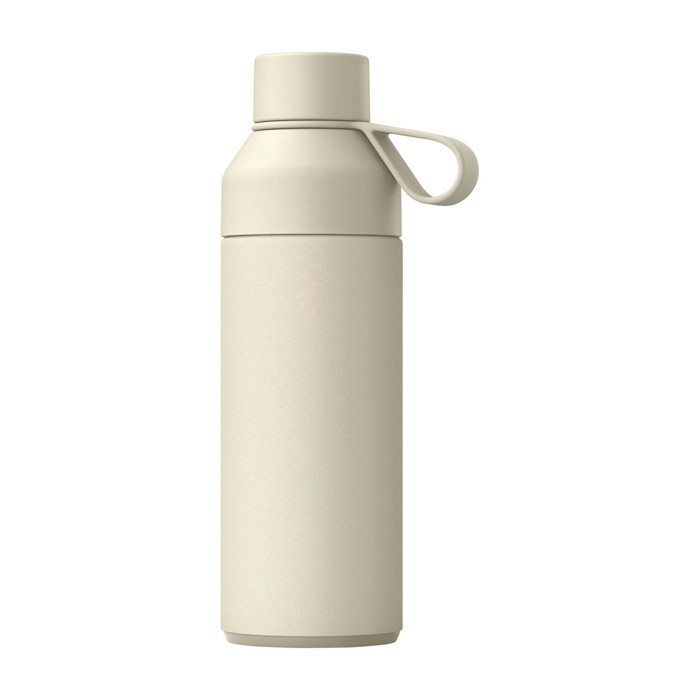 Botella con sistema de tapa modular y 3 tapas intercambiables 500ml Ocean Bottle color arena segunda vista trasera Botella con sistema de tapa modular y 3 tapas intercambiables 500ml Ocean Bottle color arena segunda vista trasera