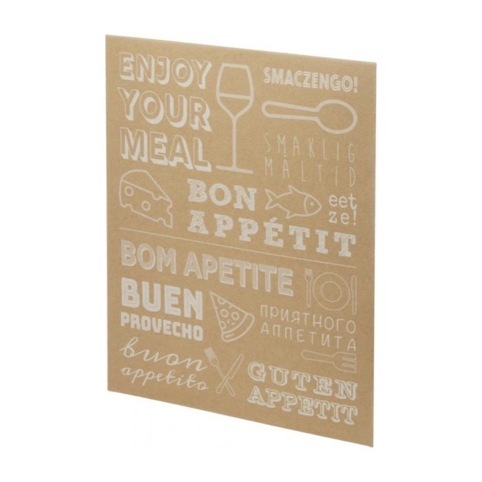 Tabla para cortar y servir personalizada color madera clara segunda vista con caja