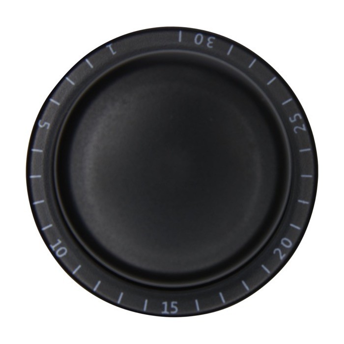 Tapón para vino personalizado color negro segunda vista frontal