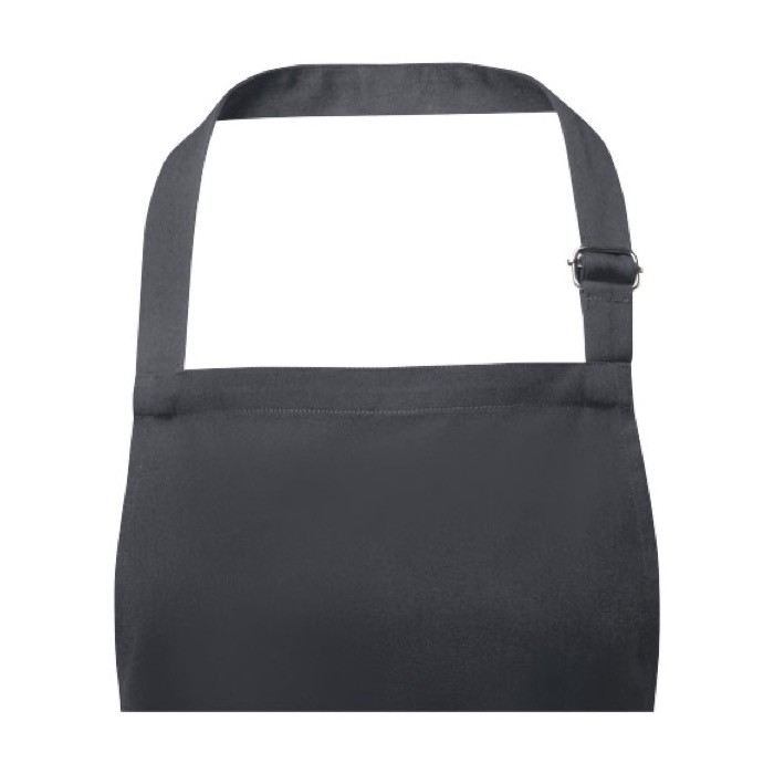Delantal de algodón y poliéster con cinta ajustable 240 g/m² color gris oscuro vista detalle 1