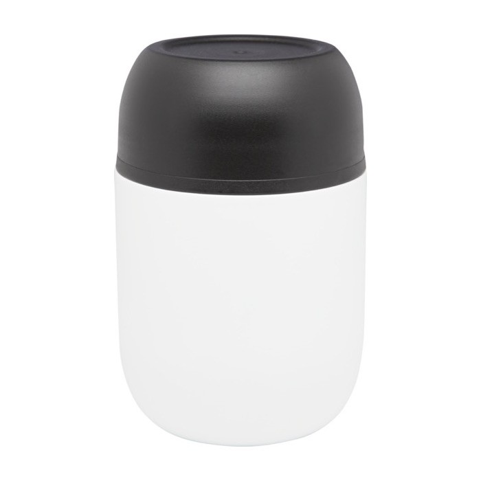 Fiambrera de acero inoxidable reciclado de doble pared 480ml color blanco Fiambrera de acero inoxidable reciclado de doble pared 480ml color blanco