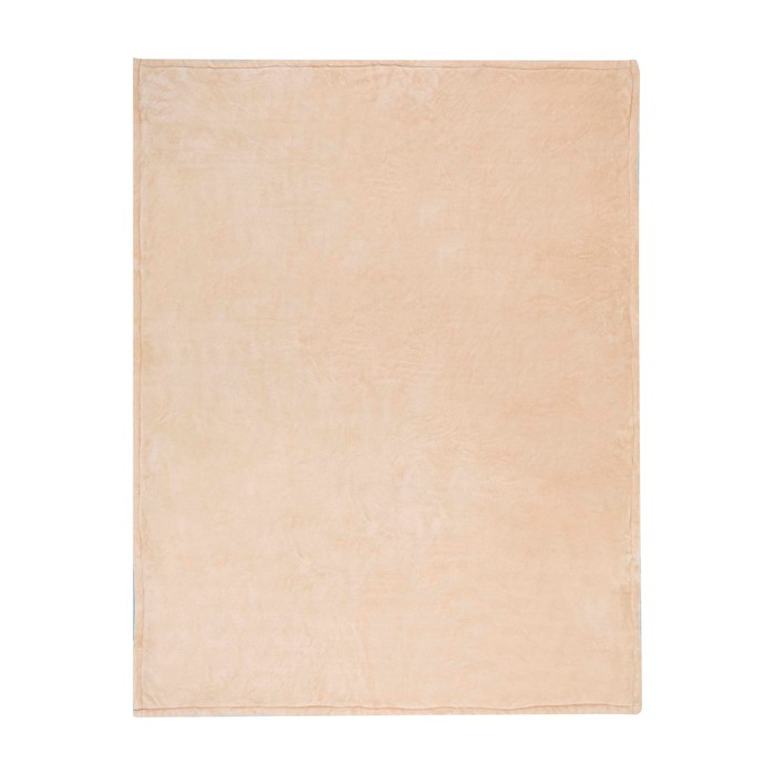 Manta de sherpa reciclada con tacto agradable y cómodo 126 x 152 cm color marfil tercera vista frontal Manta de sherpa reciclada con tacto agradable y cómodo 126 x 152 cm color marfil tercera vista frontal