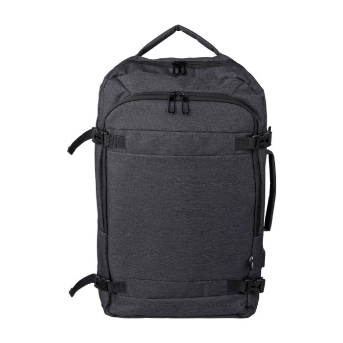 Mochila para portátil antirrobos de poliéster con puerto USB-A 17'' color negro primera vista Mochila para portátil antirrobos de poliéster con puerto USB-A 17'' color negro primera vista