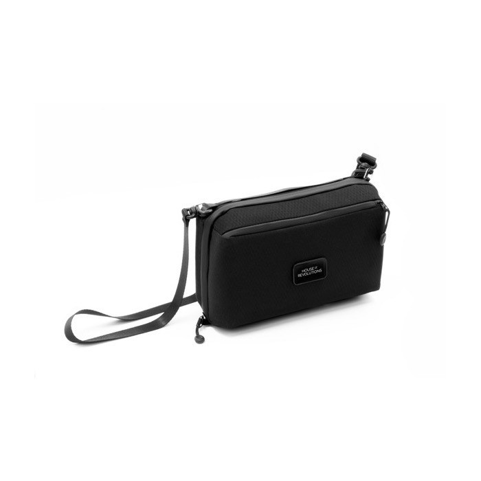 Bandolera de poliéster reciclado con varios compartimientos octava vista