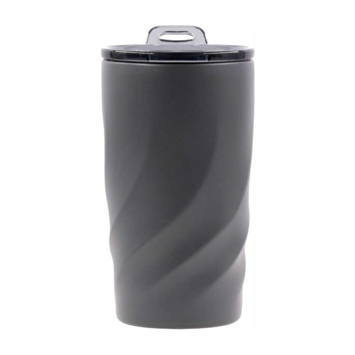 Vaso térmico de acero inoxidable con interior de cerámica 400ml color grafito primera vista Vaso térmico de acero inoxidable con interior de cerámica 400ml color grafito primera vista