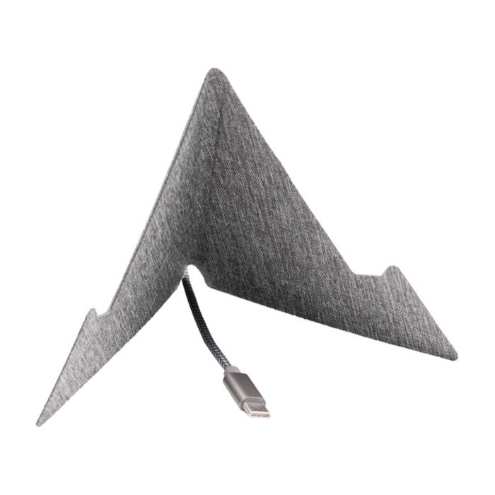 Soporte de RPET plegable para teléfono y tablet BrandCharger quinta vista Soporte de RPET plegable para teléfono y tablet BrandCharger quinta vista