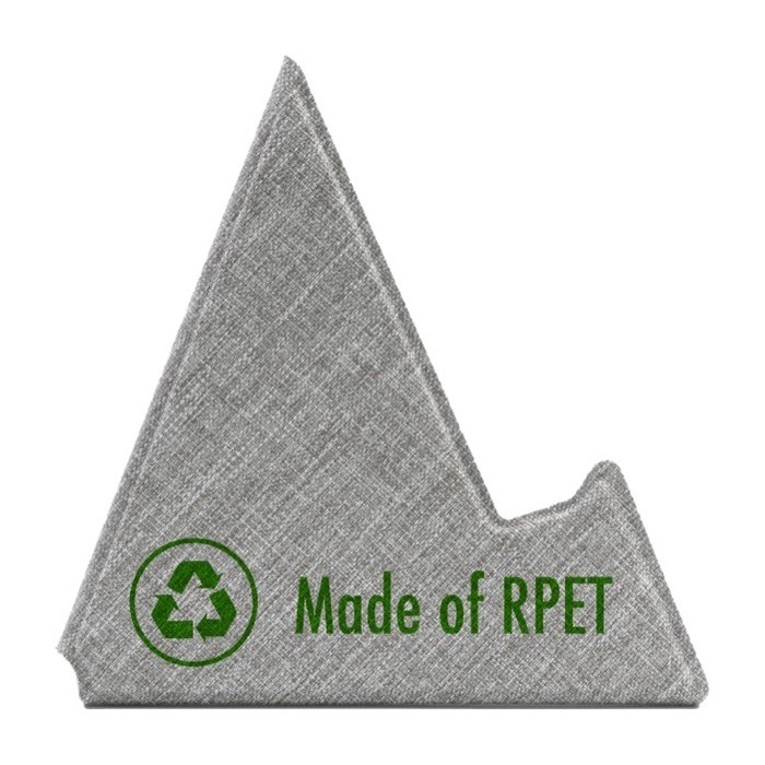 Soporte de RPET plegable para teléfono y tablet BrandCharger sexta vista Soporte de RPET plegable para teléfono y tablet BrandCharger sexta vista