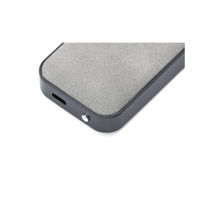 Altavoz inalámbrico ultradelgado de aluminio y gamuza BrandCharger 2W segunda vista Altavoz inalámbrico ultradelgado de aluminio y gamuza BrandCharger 2W segunda vista