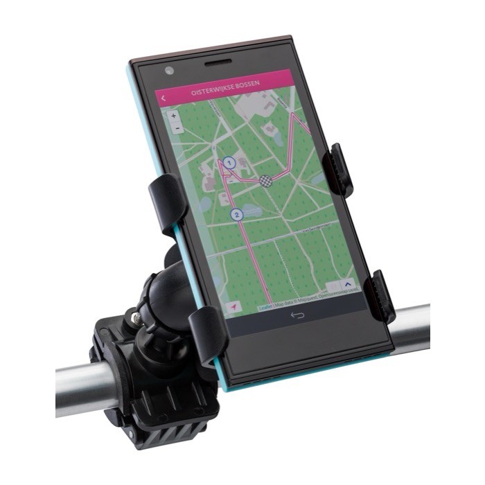 Soporte de plástico negro para móvil especial para bicicletas tercera vista Soporte de plástico negro para móvil especial para bicicletas tercera vista