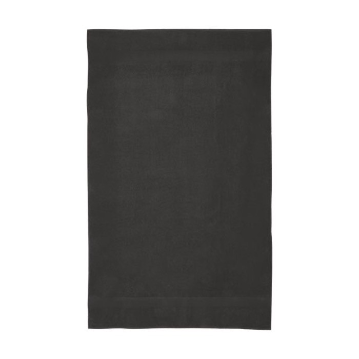 Toalla 100x180 cm de algodón de 450 g/m2 color gris oscuro segunda vista frontal