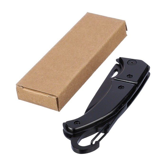 Navaja de bolsillo de acero inoxidable con cierre de seguridad novena vista Navaja de bolsillo de acero inoxidable con cierre de seguridad novena vista