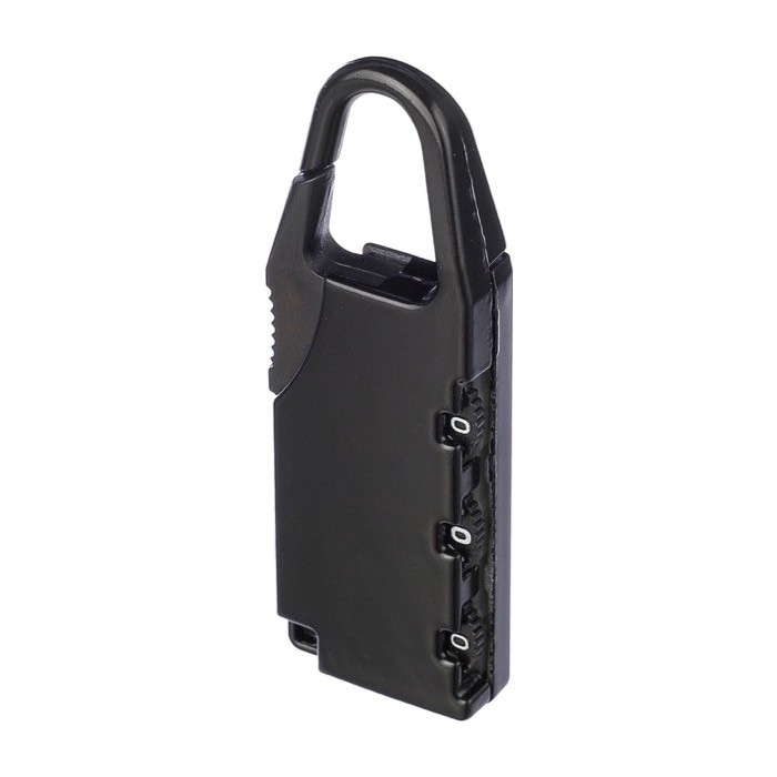 Candado numérico hecho de zinc personalizable con mosquetón primera vista Candado numérico hecho de zinc personalizable con mosquetón primera vista