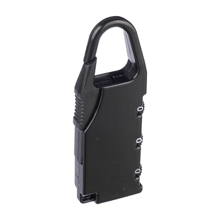 Candado numérico hecho de zinc personalizable con mosquetón segunda vista Candado numérico hecho de zinc personalizable con mosquetón segunda vista