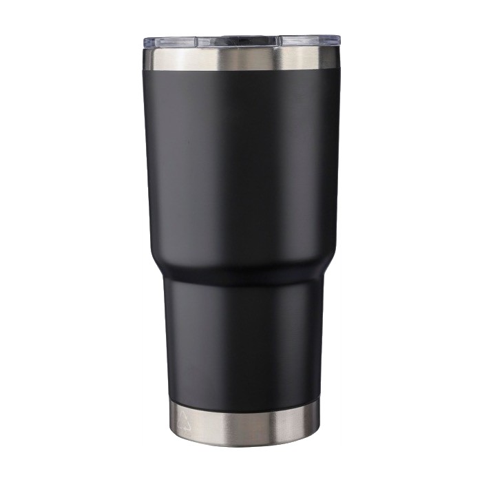 Vaso térmico apliable de acero inoxidable de doble pared 590ml color negro primera vista Vaso térmico apliable de acero inoxidable de doble pared 590ml color negro primera vista