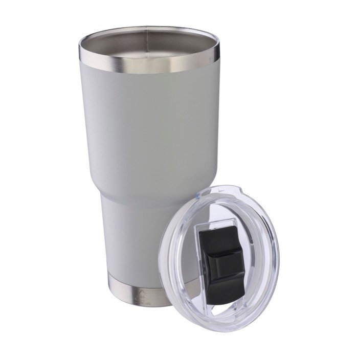 Vaso térmico apliable de acero inoxidable de doble pared 590ml cuarta vista Vaso térmico apliable de acero inoxidable de doble pared 590ml cuarta vista