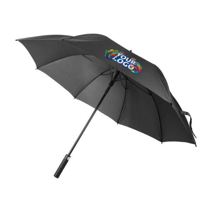 Paraguas automático y plegable de 8 paneles y cierre de velcro Ø120 color negro segunda vista