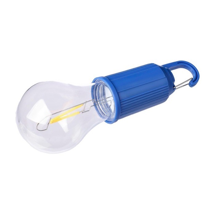 Lámpara en forma de bombilla recargable con clip para transporte segunda vista Lámpara en forma de bombilla recargable con clip para transporte segunda vista