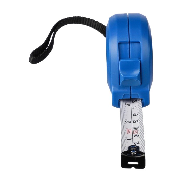 Cinta métrica en varios colores con muñequera y pulsador de bloqueo 3M séptima vista Cinta métrica en varios colores con muñequera y pulsador de bloqueo 3M séptima vista