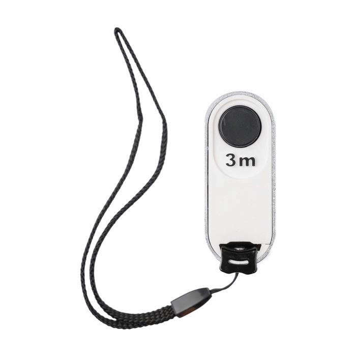 Cinta métrica de aluminio con pulsador y cordón para transporte 3M color plateado primera vista Cinta métrica de aluminio con pulsador y cordón para transporte 3M color plateado primera vista