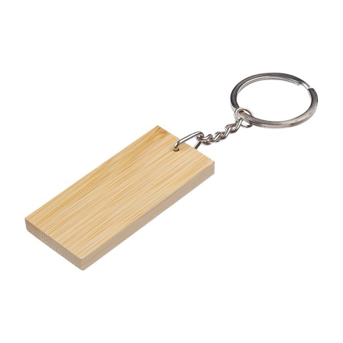 Llavero rectangular de bambú con superficie negra para personalizar tercera vista Llavero rectangular de bambú con superficie negra para personalizar tercera vista