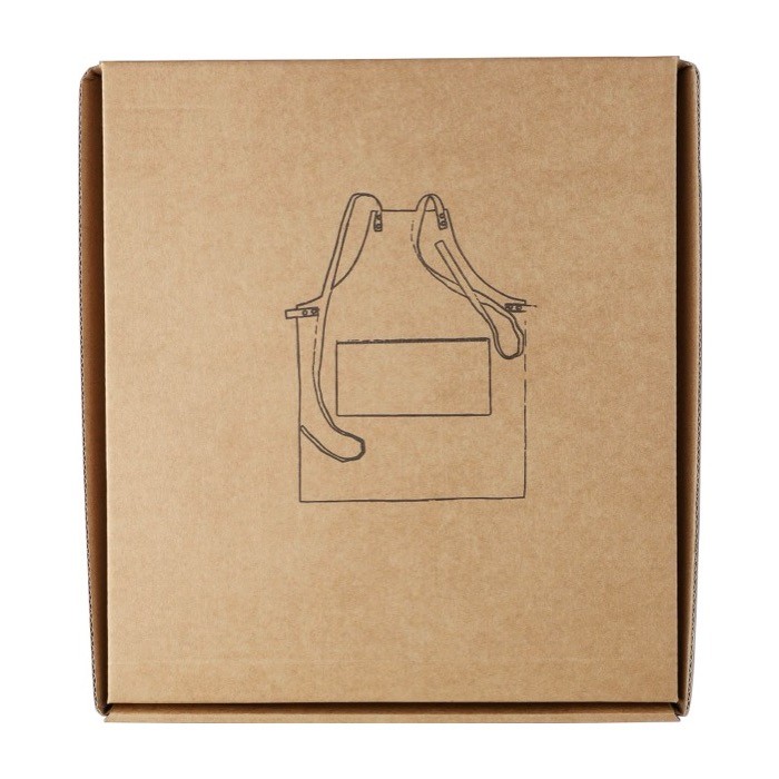 Delantal de poliéster y algodón con 2 bolsillos delanteros tercera vista Delantal de poliéster y algodón con 2 bolsillos delanteros tercera vista