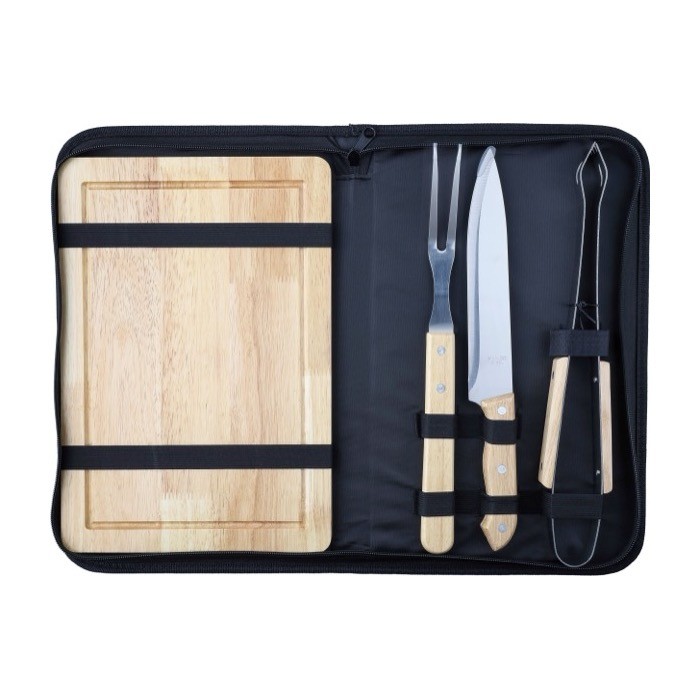 Estuche con utensilios y tabla de cortar para barbacoa cuarta vista