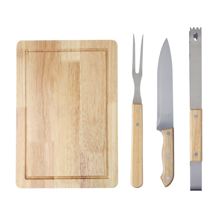 Estuche con utensilios y tabla de cortar para barbacoa quinta vista