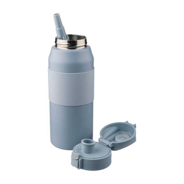 Botella de acero inoxidable con botón para abrir la boquilla 800ml cuarta vista Botella de acero inoxidable con botón para abrir la boquilla 800ml cuarta vista