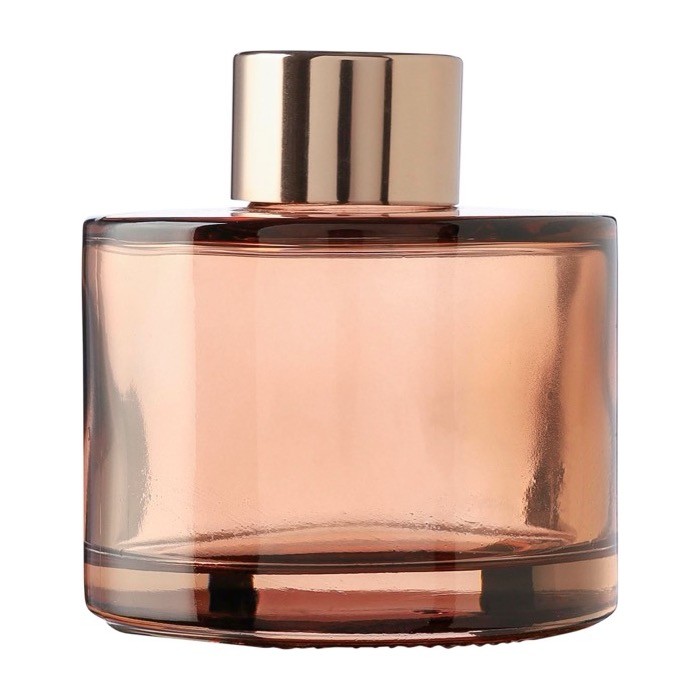 Difusor de vidrio de distintos aromas con 6 varillas de caña 100ml color marrón primera vista