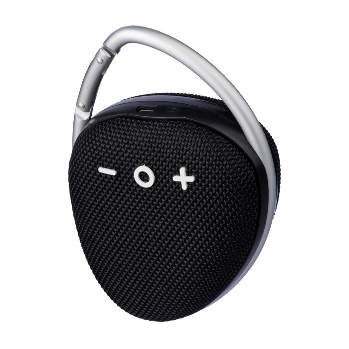 Altavoz con muñequera para transporte de 3.5 horas de reproducción color negro primera vista