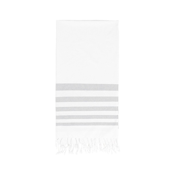 Pareo toalla bicolor algodón 180 g/m2 color gris