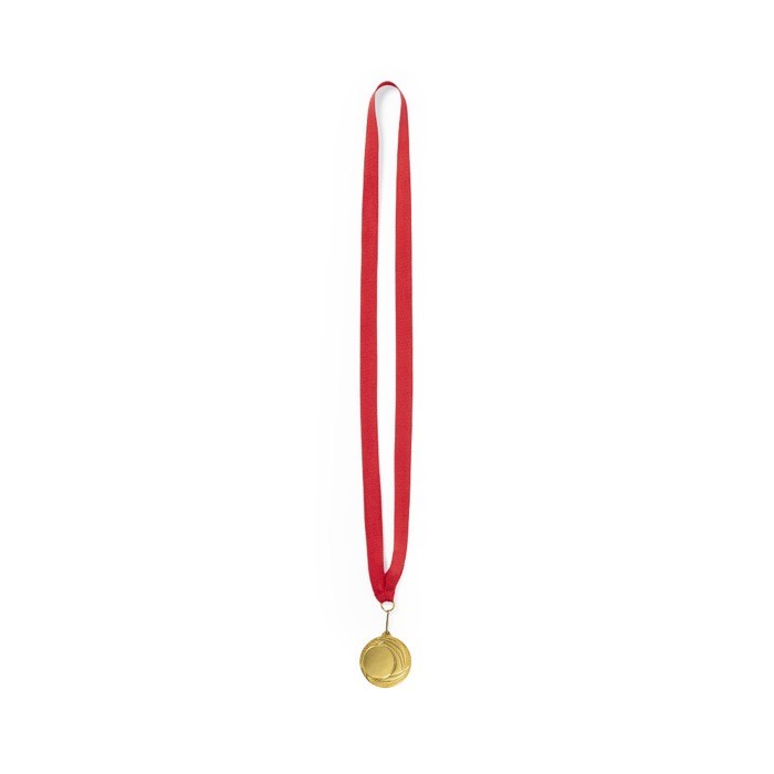 Medalla de metal con cinta color dorado Medalla de metal con cinta color dorado