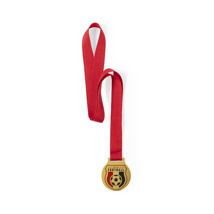 Medalla metálica dorada color dorado segunda vista Medalla metálica dorada color dorado segunda vista