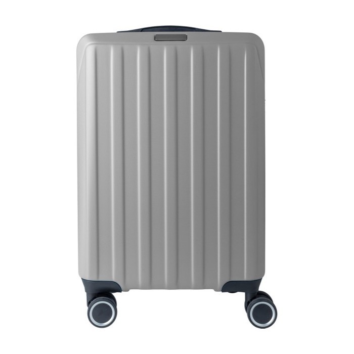 Trolley rígido con 8 ruedas giratorias con placa para personalizar color gris primera vista Trolley rígido con 8 ruedas giratorias con placa para personalizar color gris primera vista