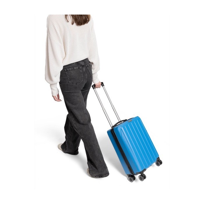 Trolley rígido con 8 ruedas giratorias con placa para personalizar segunda vista Trolley rígido con 8 ruedas giratorias con placa para personalizar segunda vista