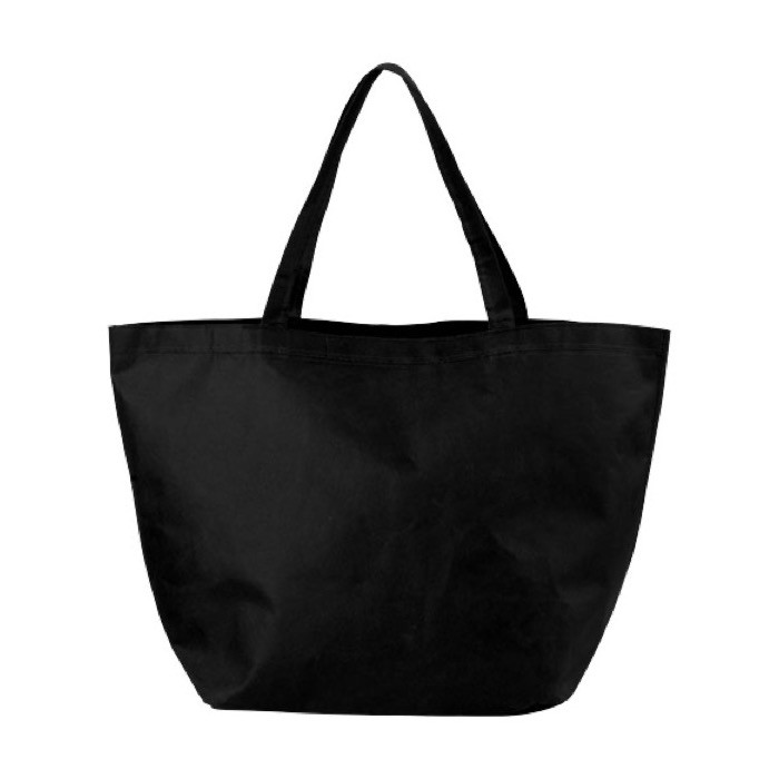 Bolsa sin tejer multiusos 80 g/m2 color negro vista frontal