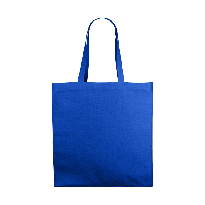 Bolsa Tote de 220gr en colores color azul real vista delantera