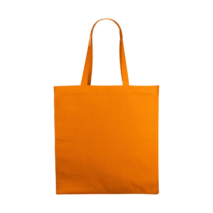 Bolsa Tote de 220gr en colores color naranja vista delantera
