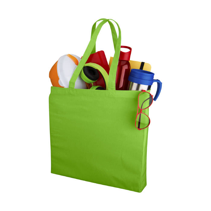 Bolsa Tote de 220gr en colores color verde lima segunda vista