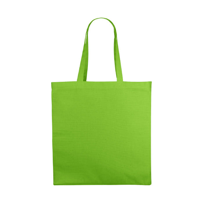Bolsa Tote de 220gr en colores color verde lima vista delantera