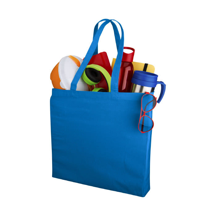 Bolsa Tote de 220gr en colores color azul claro segunda vista