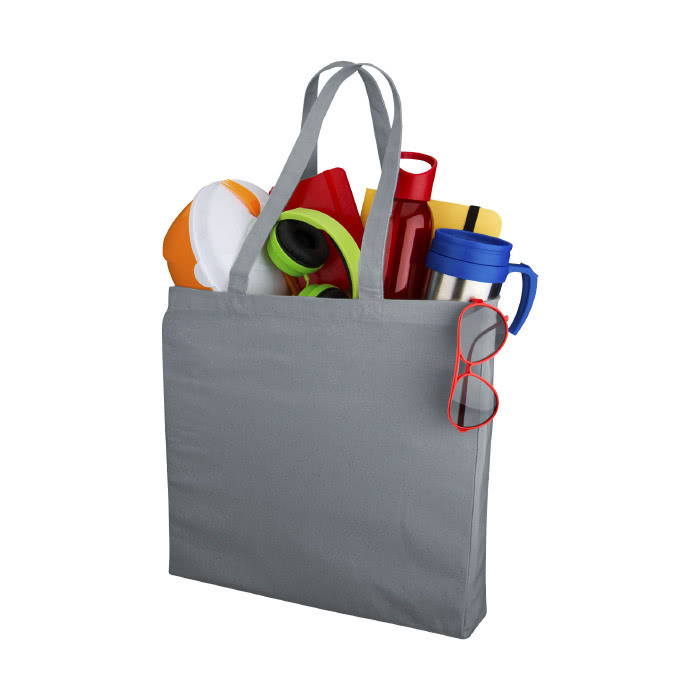 Bolsa Tote de 220gr en colores color gris segunda vista