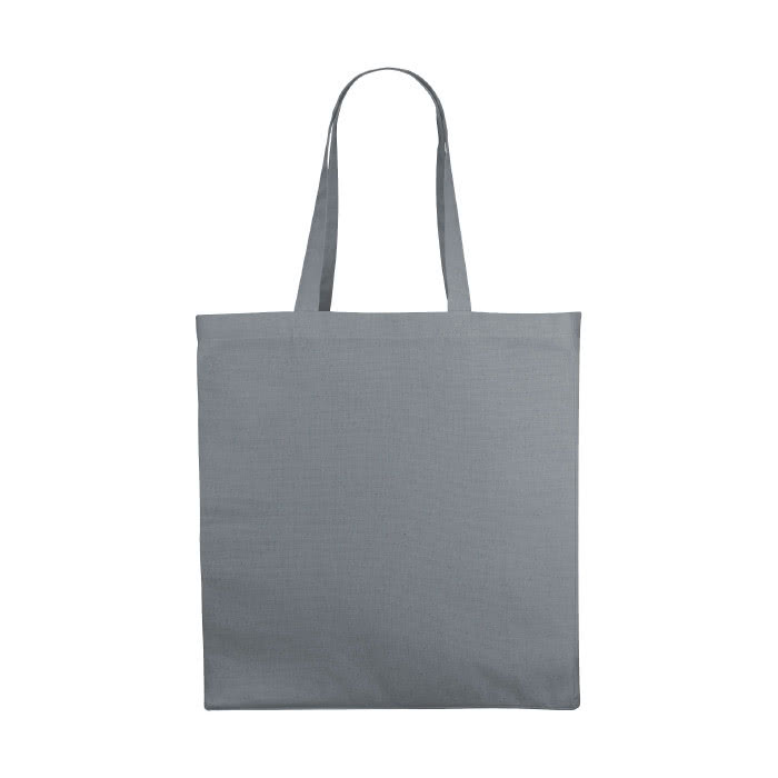 Bolsa Tote de 220gr en colores color gris vista delantera