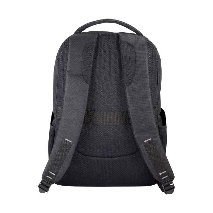 Mochila para portátil con protección RFID color negro vista trasera Mochila para portátil con protección RFID color negro vista trasera