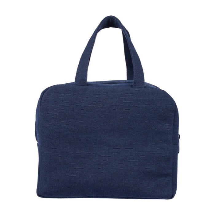 Bolsa térmica de polialgodón reciclado con interior de aluminio cuarta vista Bolsa térmica de polialgodón reciclado con interior de aluminio cuarta vista