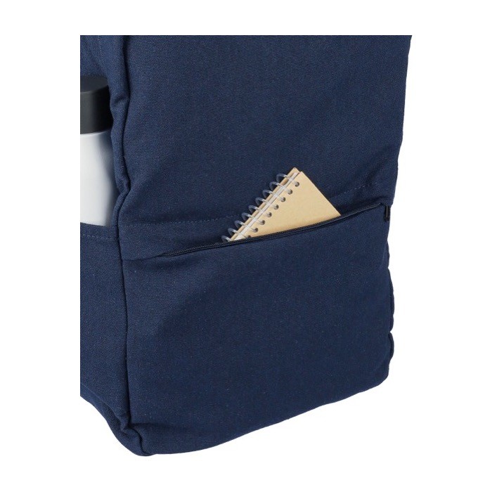 Clásica mochila de polialgodón reciclado para portátil 15'' sexta vista Clásica mochila de polialgodón reciclado para portátil 15'' sexta vista