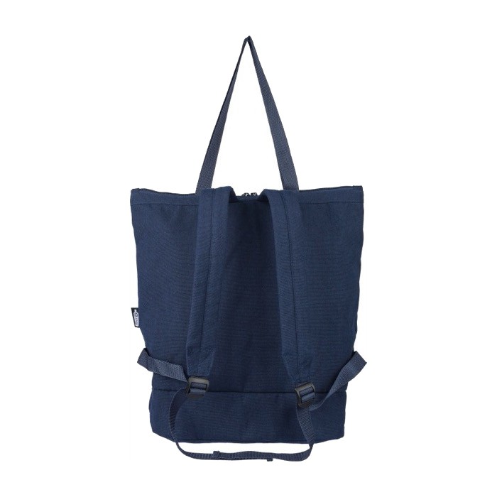 Mochila multiusos de polialgodón reciclado con varias asas y correas quinta vista Mochila multiusos de polialgodón reciclado con varias asas y correas quinta vista