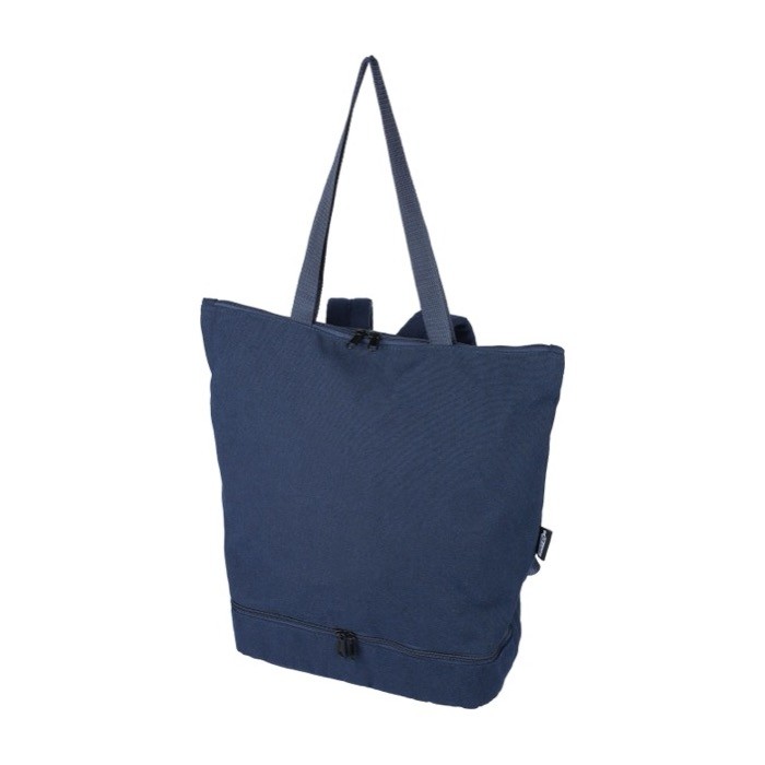 Mochila multiusos de polialgodón reciclado con varias asas y correas séptima vista Mochila multiusos de polialgodón reciclado con varias asas y correas séptima vista