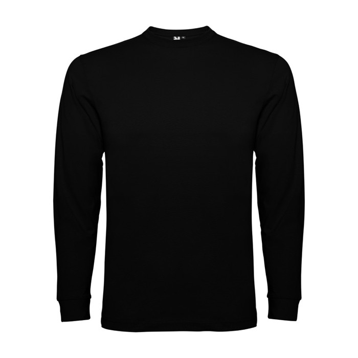 Camiseta de manga larga en algodón y puños canalé 165 g/m2 Roly Direct Pointer color negro segunda vista