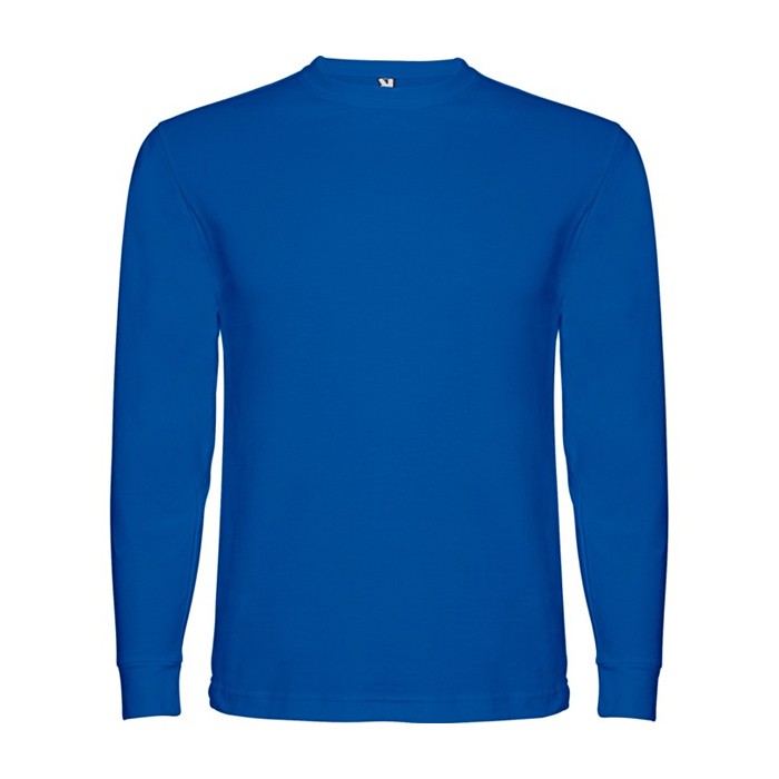 Camiseta de manga larga en algodón y puños canalé 165 g/m2 Roly Direct Pointer color azul real segunda vista